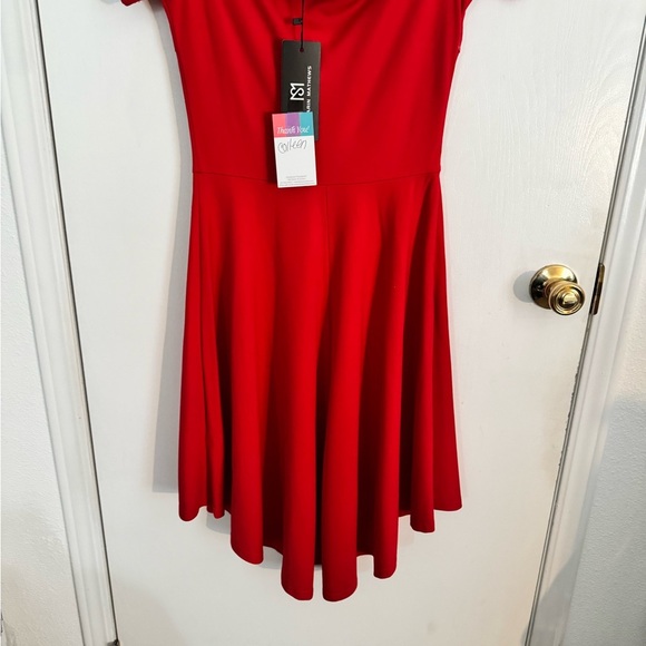 Dresses & Skirts - Sarin Mathews Red Fit & Flare Dress NWT Size S – Party, Cocktail, Holiday